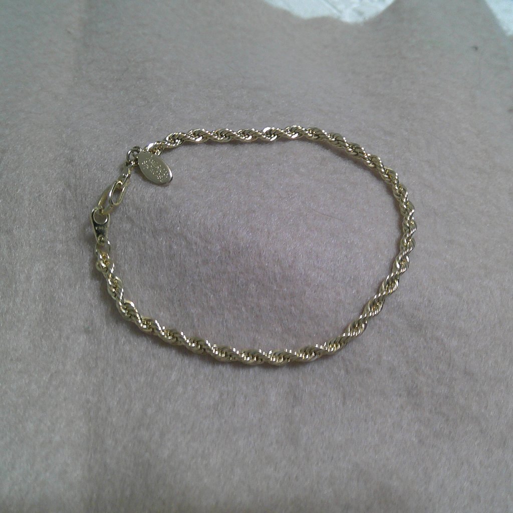 1pc Ladies Gold Plated Rope Bracelet